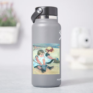 Sticker Mary Cassatt - Enfants jouant sur la plage