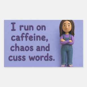 Sticker Mary, die sich danebenbenimmt