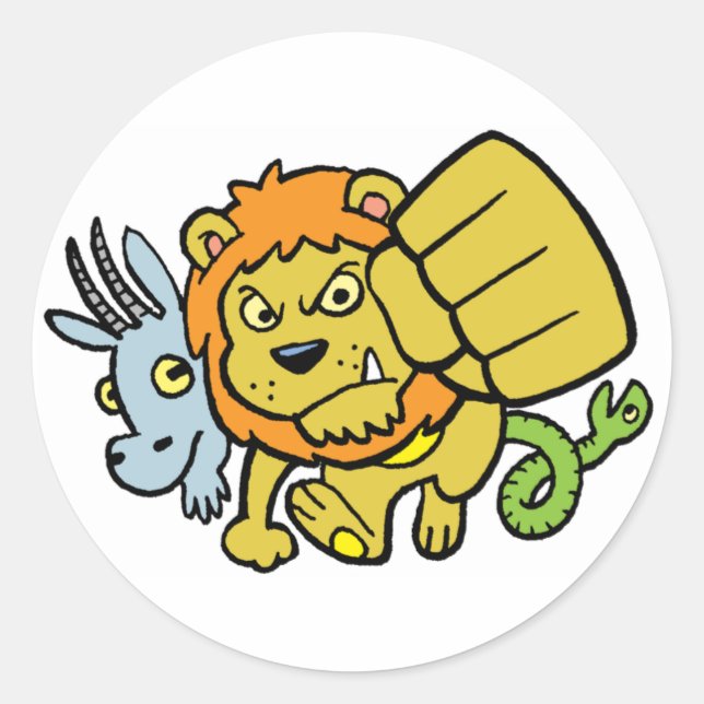 Sticker Mascot Super Punch (Devant)