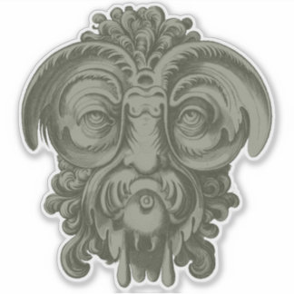 Sticker Masque de Gargouille 1