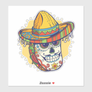 Sticker Masqué mexicain Taco Funny