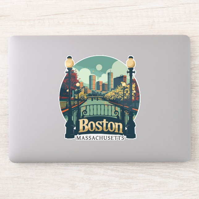 Sticker Massachusetts de Boston (Ordinateur)