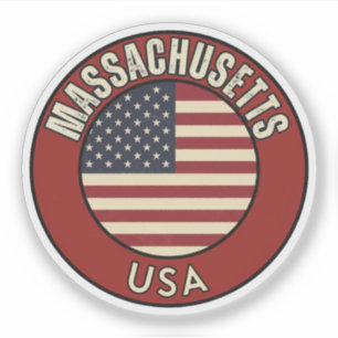 Sticker Massachusetts États-Unis d'Amérique