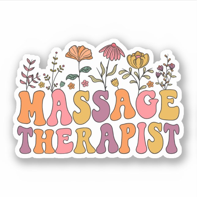 Sticker Massage Thérapeute Massage Super Massage (Devant)