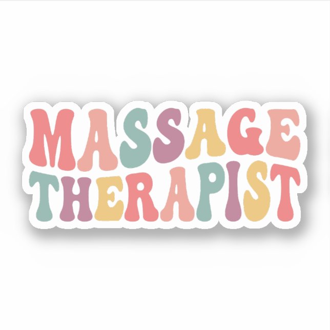 Sticker Massage Thérapeute Massage Super Massage (Devant)
