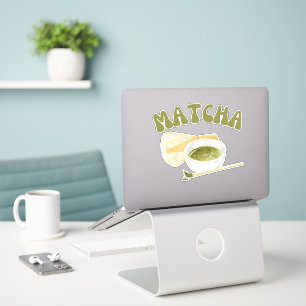 Sticker Matcha boba thé vert, matcha