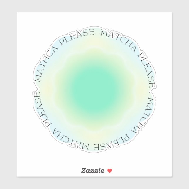 Sticker matcha s'il vous plaît (Feuille)