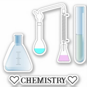Sticker Matériel de laboratoire de chimie