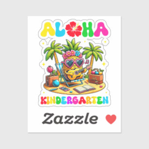 Sticker Maternelle Aloha Ananas Hawaï Rentree Scolaire