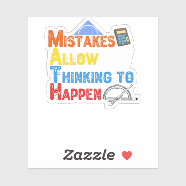 Sticker Math. Mistakes Allow (Feuille)
