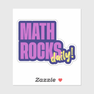 Sticker Math Rocks Daily