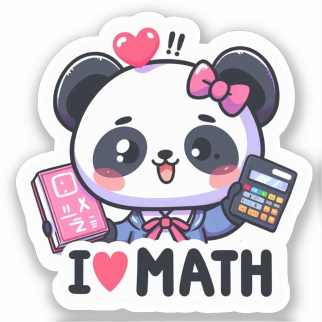 Sticker Math Whiz Panda (Recto)