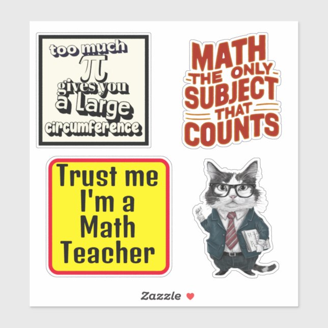 Sticker Mathématiques ressources enseignants Mathématiques (Feuille)