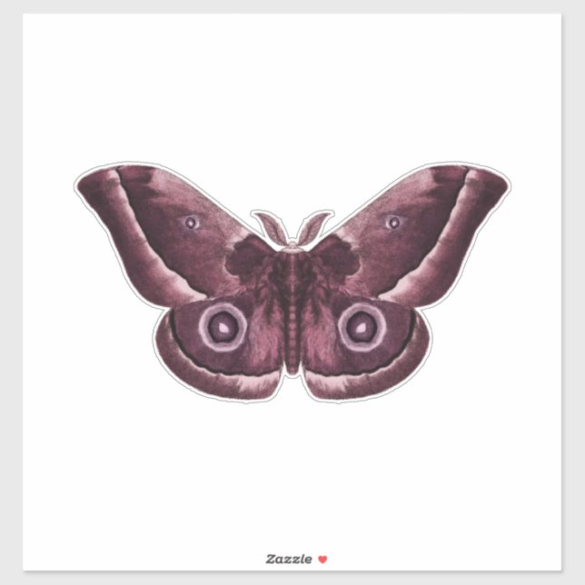 Sticker Mauve Gothique Moth (Feuille)