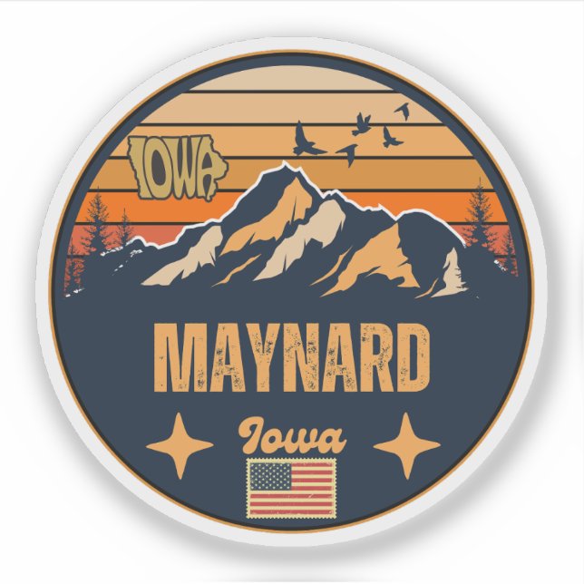 Sticker Maynard, Iowa (Devant)