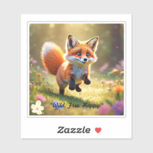 Sticker "Meadow Fox Charm"