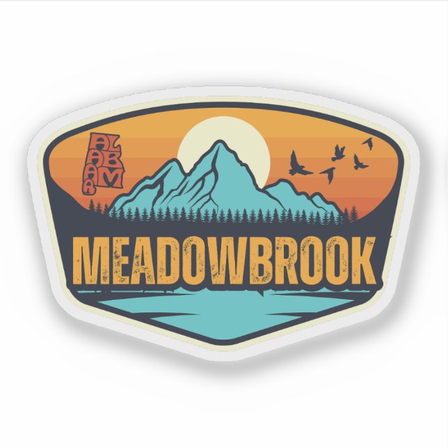 Sticker Meadowbrook, Alabama (Devant)
