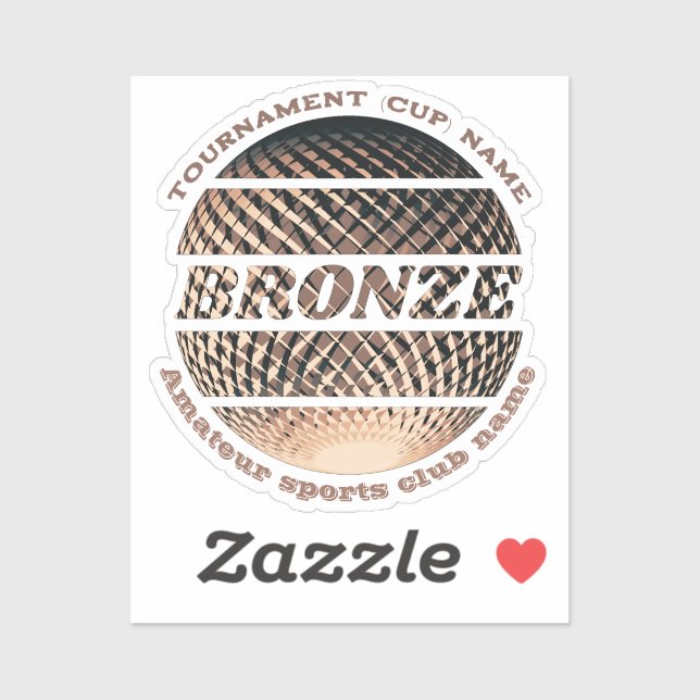 Sticker Médaille de bronze, 3e place gagnante (Feuille)
