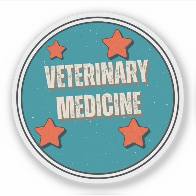 Sticker Médecine vétérinaire (Devant)