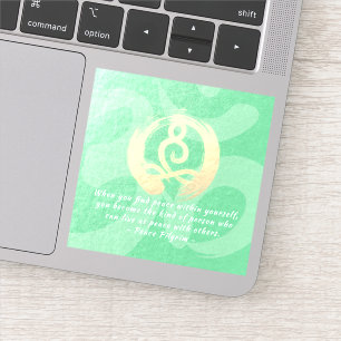 Sticker Méditation de l'instructeur de yoga Pose Healer Ci