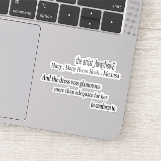 Sticker Medusa awaynowe Horreur 4MMTête Bphrases Découpé 2