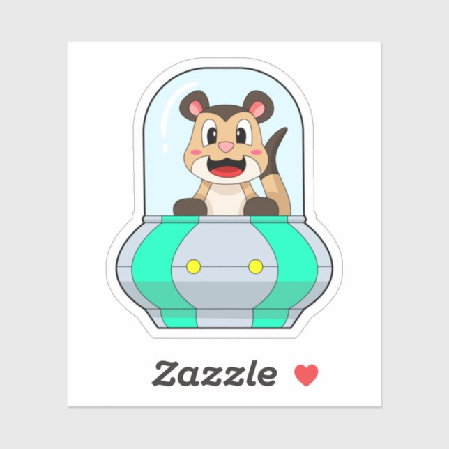 Sticker Meerkat (Feuille)