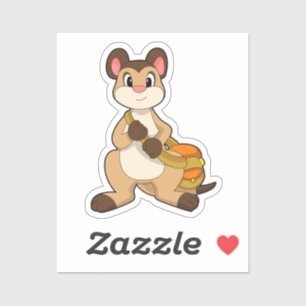 Sticker Meerkat avec sac
