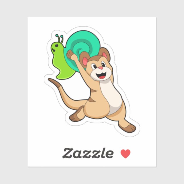 Sticker Meerkat with Snail.PNG (Feuille)