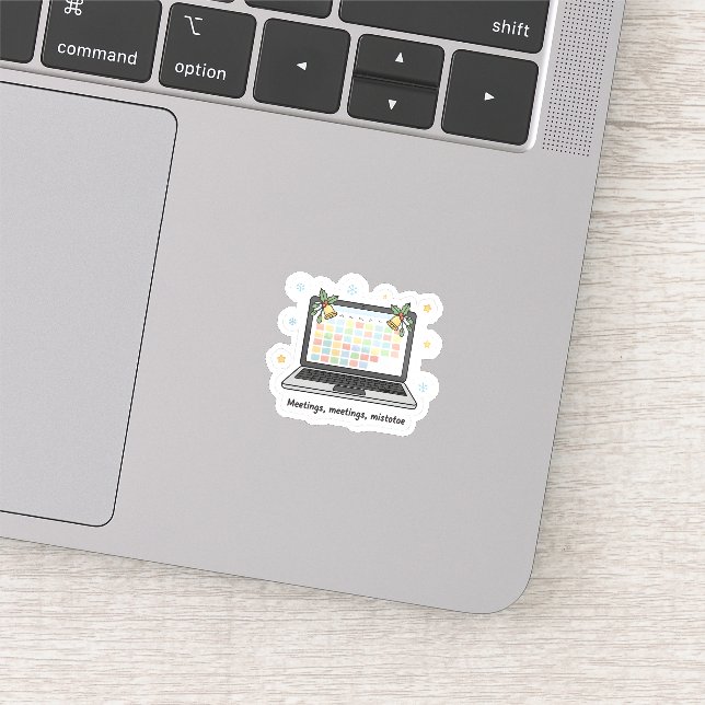 Sticker Meetings, Meetings, Mistletoe – Cute Holiday Work  (Détail)