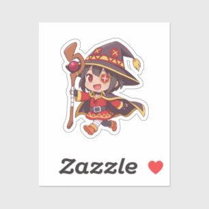 Sticker Megumin Chibi Art de Mage d'Explosion