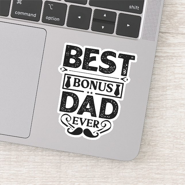 Sticker Meilleur Bonus Papa jamais (Détail)