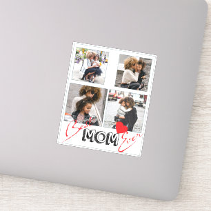 Sticker Meilleur cadeau de maman Ever Collage personnalisé