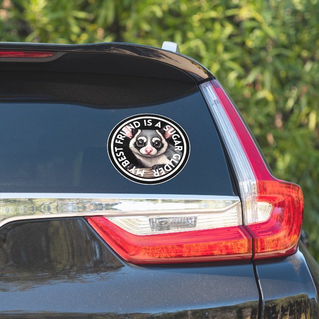 Sticker Meilleur Fileur à sucre ami (Côté voiture)