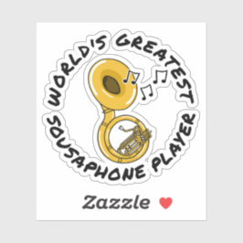 Sticker Meilleur joueur de sousaphone du monde, musicien d