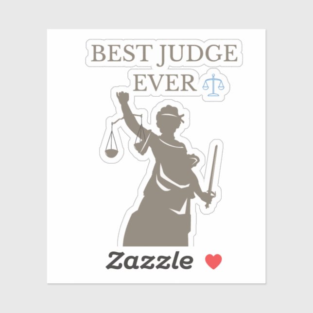 Sticker Meilleur juge jamais (Feuille)
