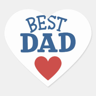 Sticker Meilleur papa avec le coeur