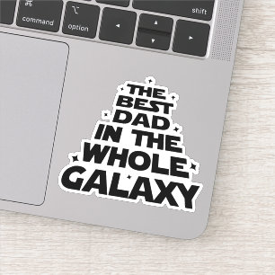 Sticker Meilleur papa dans toute la Galaxie - Fête des pèr