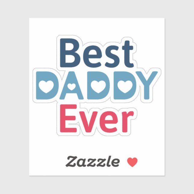 Sticker Meilleur papa jamais (Feuille)