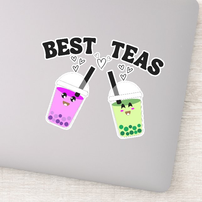 Sticker Meilleurs thés, Matcha bulle thé (Détail)