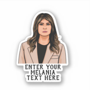 STICKER MELANIA TRUMP PERSONNALISÉE