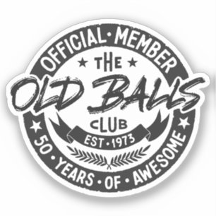 Sticker Membre du club des vieux boules