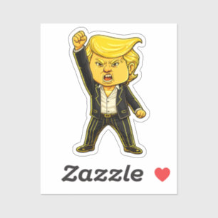 Sticker Meme de Trump heureux drôle Trump combat combat Tr