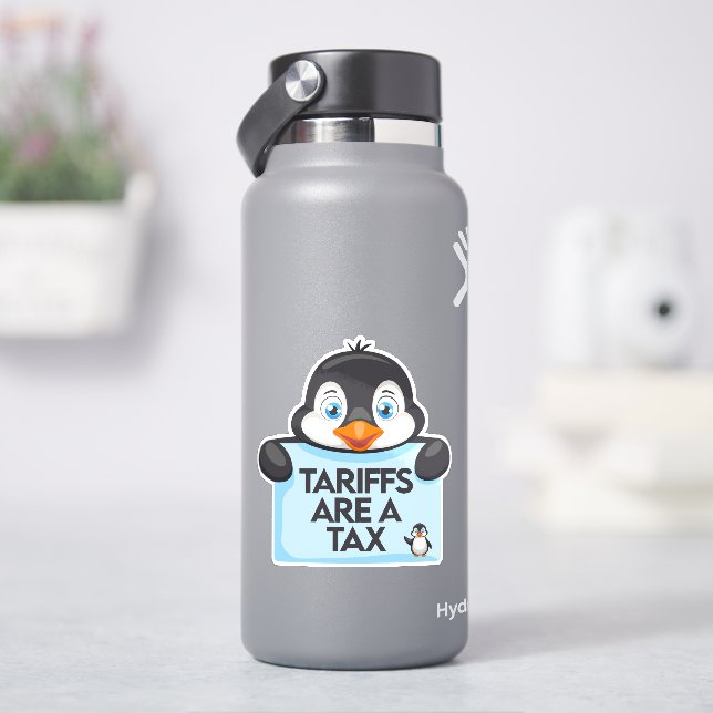 Sticker Mème politique amusant tarif Penguin (HydroFlask)