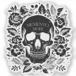 Sticker Memento Mori - latin