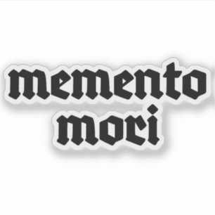 Sticker Memento Mori (noir)