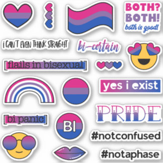 Sticker Mèmes de drapeau bisexuel