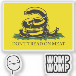 Sticker Mèmes parodiques du drapeau de Gadsden Snekright x