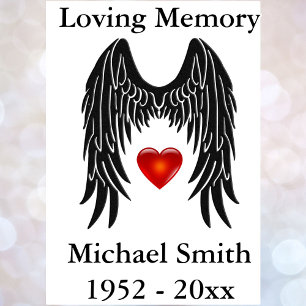 Sticker Mémorial Angel ailes Vinyl Voiture Décale Fenêtre 