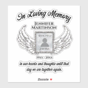Sticker Mémorial photo en mémoire d'amour