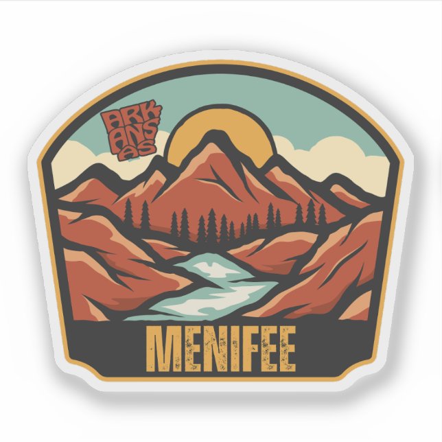 Sticker Menifee, Arkansas  (Devant)